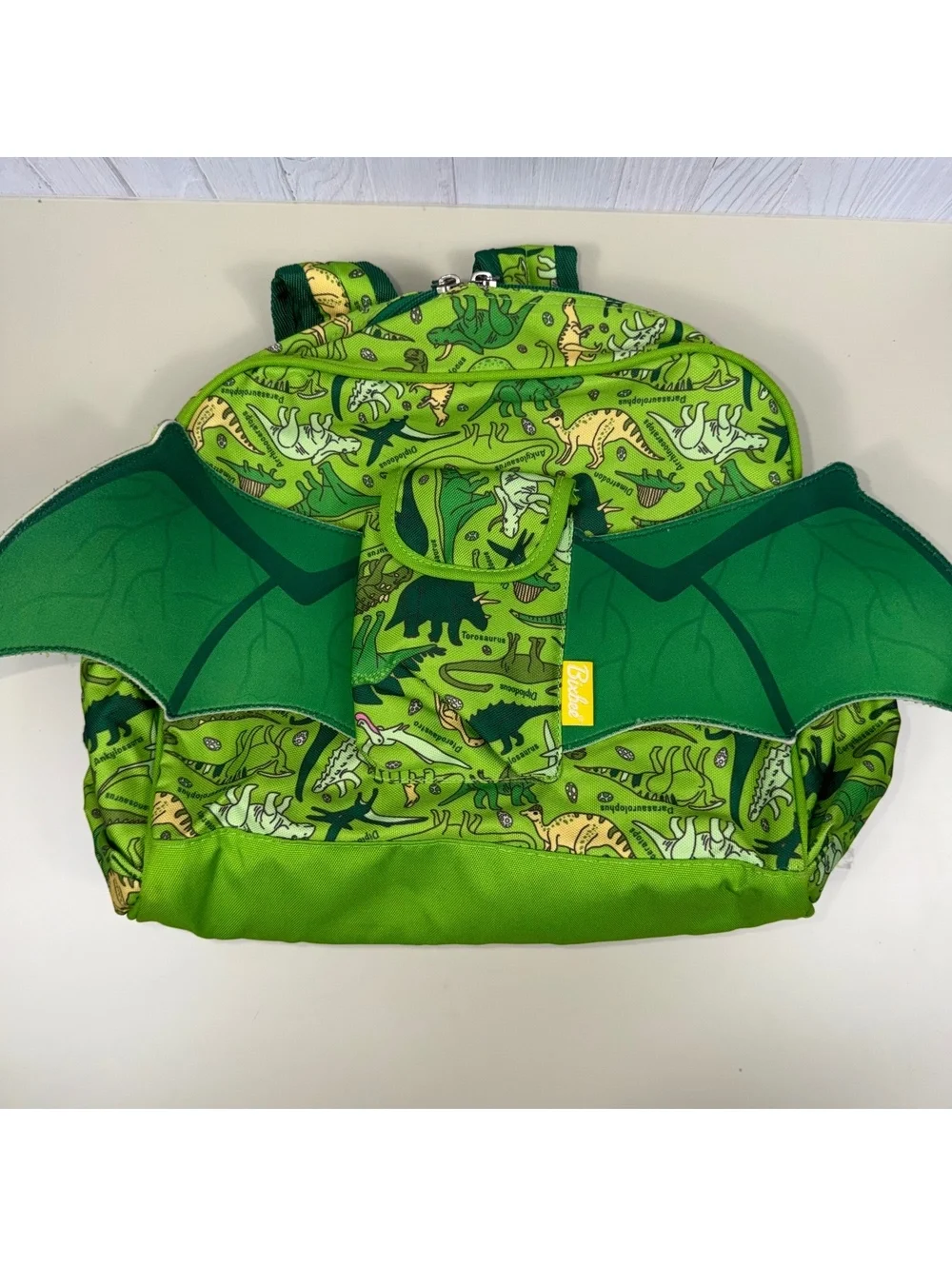 Bixbee Dinosaur Backpack Dragon Wings Green Kids Preschool Toddler School Bag